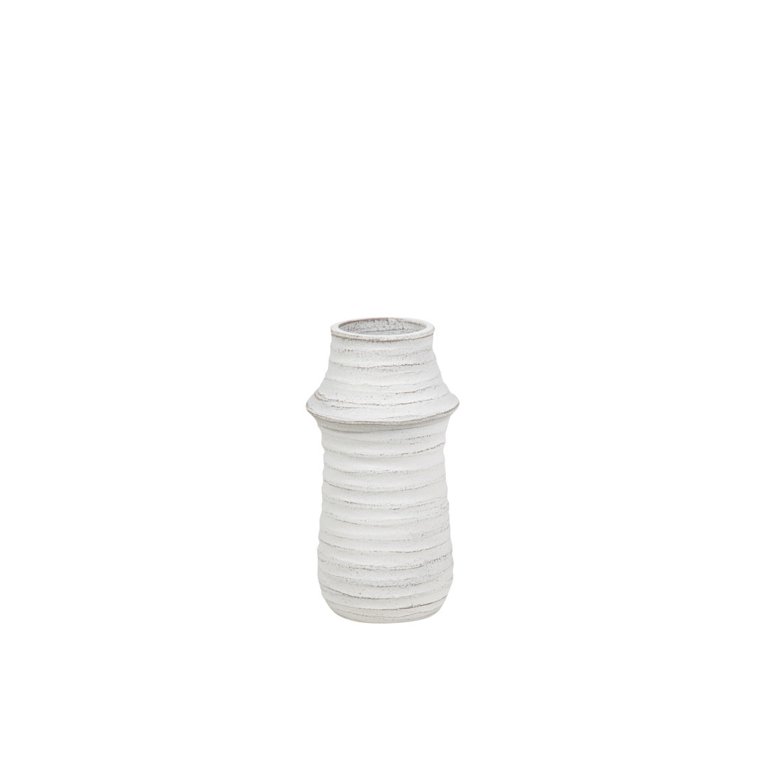 WHITE CERAMIC VASE