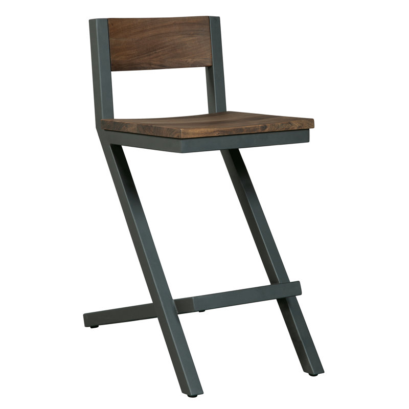 Counter Stool with Metal Frame