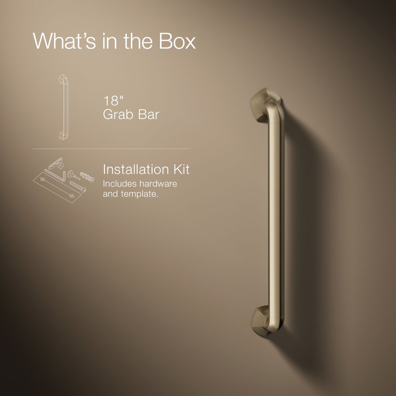 Occasion Grab Bar, 18", Vibrant Brushed Bronze