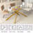 Darlene 60" Glass Dining Table Set Modern Dining Room Table Set  X-Shape Pedestal Glass Table with Dining Chairs, Dining Set for Dining Living Room-114316187-123467531-114316178