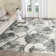 Coleman Hand Tufted Wool/Cotton Floral Rug in Ivory/Light Gray