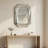 Elegant Diamond Shaped Large Wall Mirror with Beveled Edge