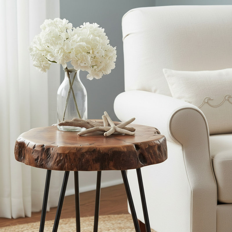 Jayce Solid Wood Top End Table