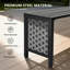 Banc de patio en métal 39,3 pouces-1037477026