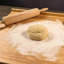Reversible Pastry Board with Lip for Rolling Dough Bamboo Cutting Board Kneading Board