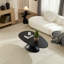 Table basse ovale 47,27 "Lucky Stone (table incluse seulement)-1599800280