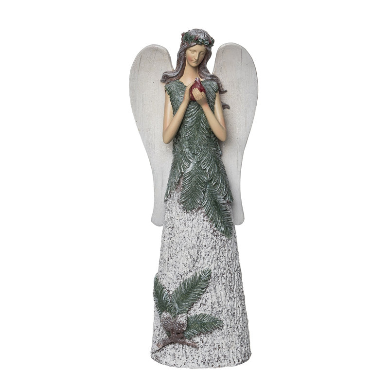 Ange de Noël avec oiseau