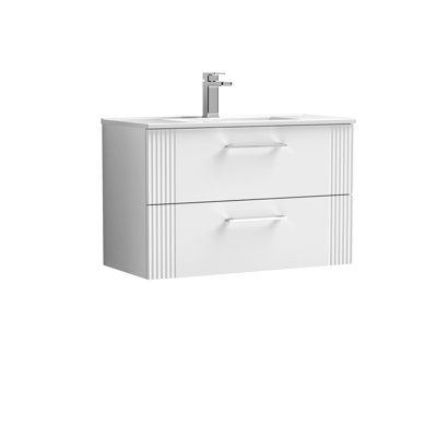Deco 805mm Single Bathroom Vanity with Integrated Vitreous China Basin