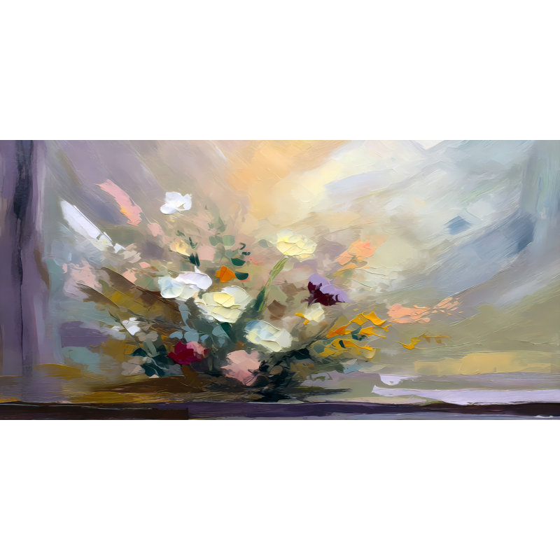 Bouquet de fleurs 2, H 36 po x l 72 po