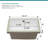 21"L x 14"W White Ceramic Rectangular Undermount Bathroom Sink with Overflow-125359762-125359767