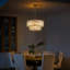 Lustre réglable à 5 lumières dorées à 2 niveaux en verre-543217886-543217882
