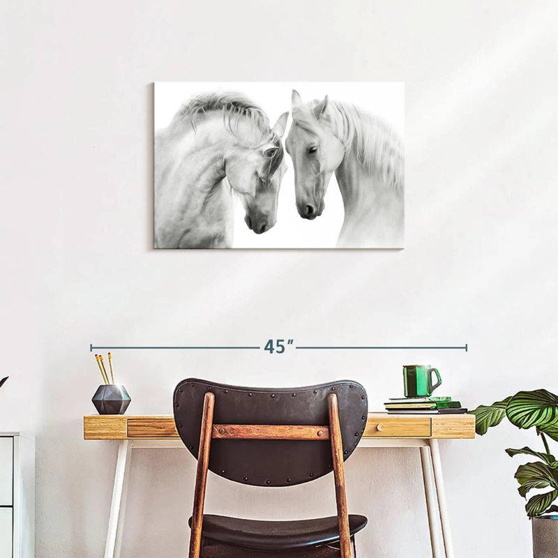 Brampt Horses Courting, 20" H x 30" W