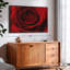 «Love», art mural rose rouge «Valentine»-101778813