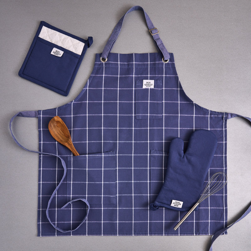 Ensemble de cuisine Design Imports, Indigo
