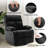  Faux Leather Nursery Rocker Recliner ,swivel Recliners For Small Spaces, Nursery Recliner, Living Room Recliner With Overstuffed Arm And Back-Black-2064866557