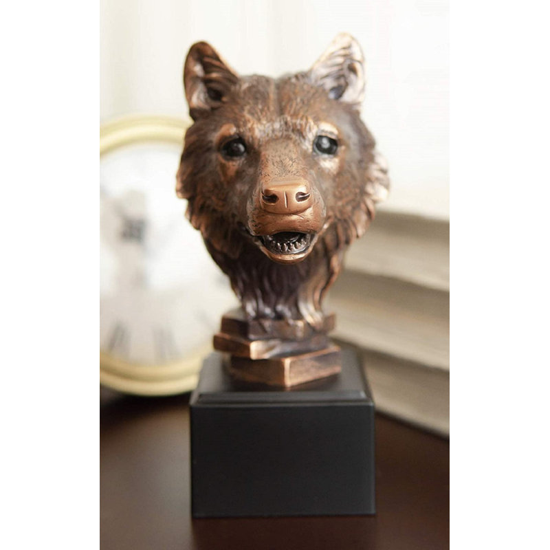 Figurine Millwood Pines Woodlands Spirit Wolf Head