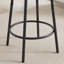 Ensemble de tabourets de bar ronds avec tablette et tabouret rembourré avec dossier, pour des rassemblements confortables et des moments de détente-2106041157-2106041162