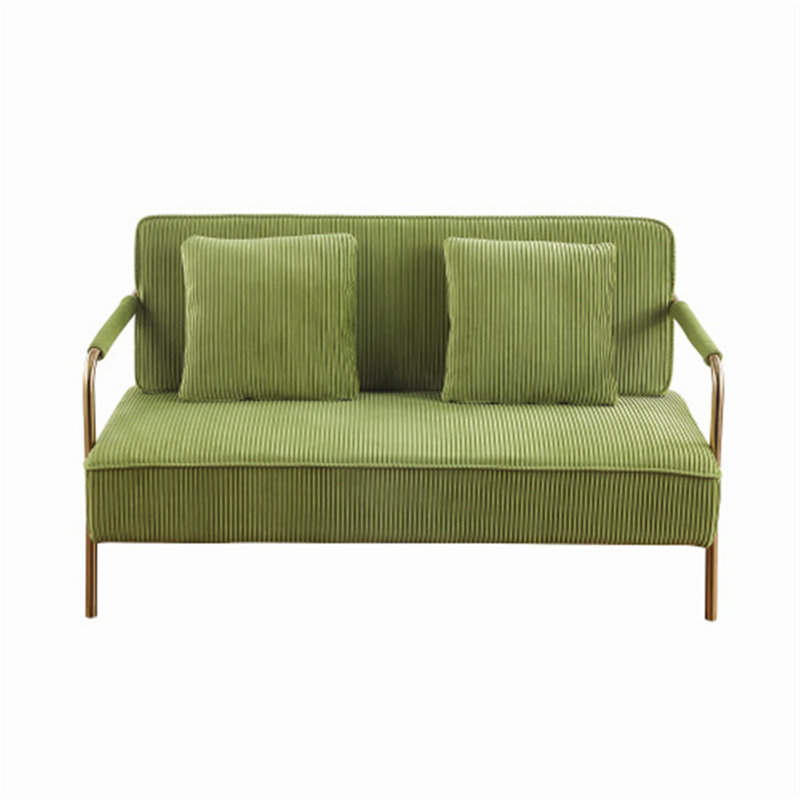 Causeuse rembourrée Navan Baryte, Vert olive
