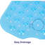 Aspire Homeware Non-Slip Polypropylene Shower Mat with Extra-Thick Suction Cups-531054081-531054086