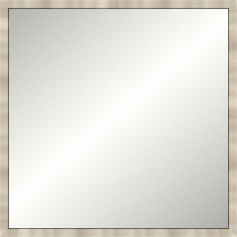 Warm Silver Legacy Mirror, Large Square