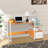 Zenia Metal Base Computer Desk with Power Outlet