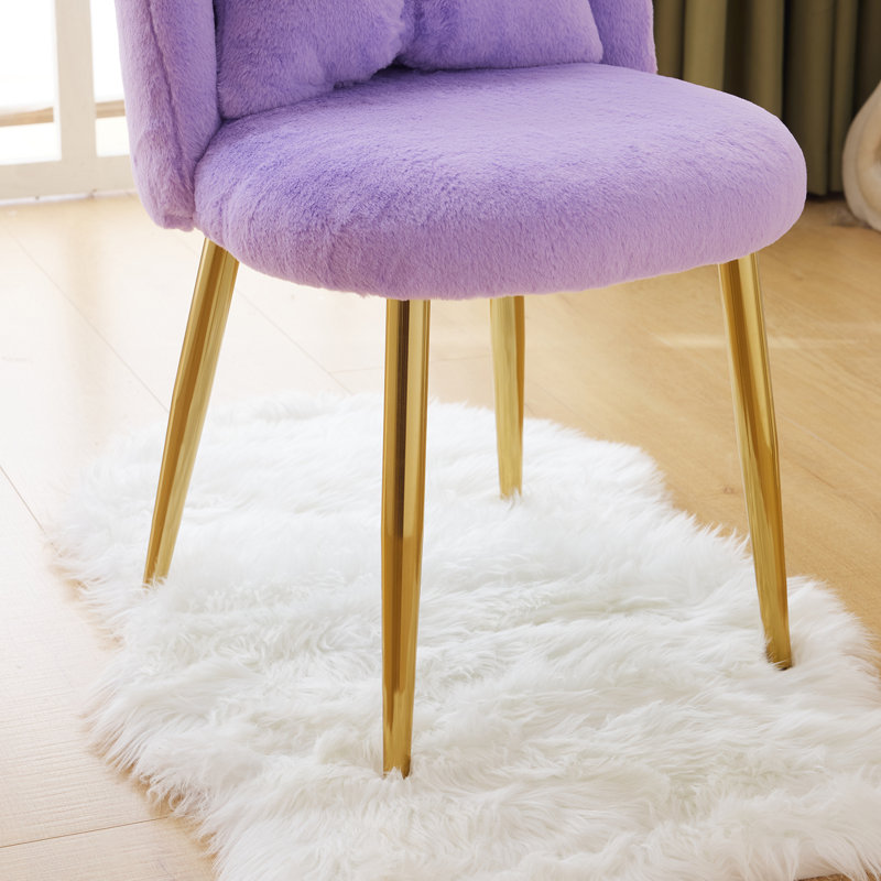 21.26'' W Make-Up Chair, Purple