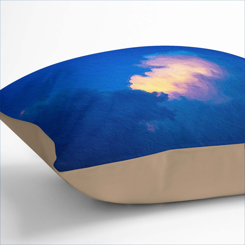 Square Throw Cushion, Stone, 40cm H x 40cm W x 15cm D