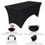 Tables pliantes portatives 72 po-100929699