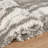 Nova Gray & Ivory Abstract Shag Modern Rug-2100924624-2100924623