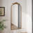 58"x24" Arched Full Body Mirror,Hanging Wall Mounted Mirror-1525065844