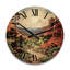 Horloge murale en bois massif Myron-1388999130