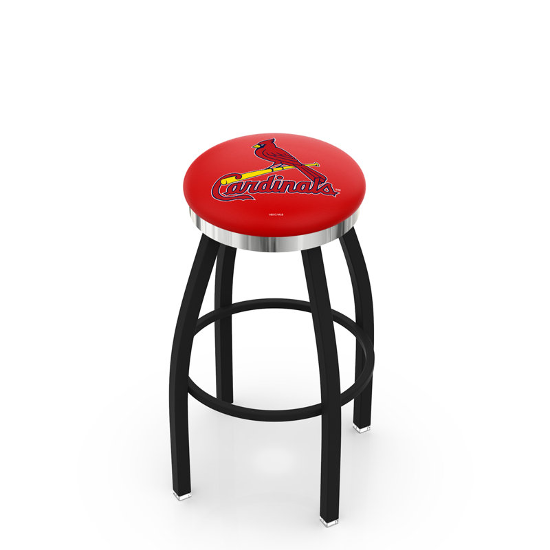 L8B2B St. Louis Cardinals, Tabouret de comptoir (siège d'une hauteur de 25 p, Noir argenté