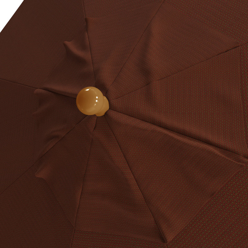 Parasol en bois de teck 11 pi, Brun