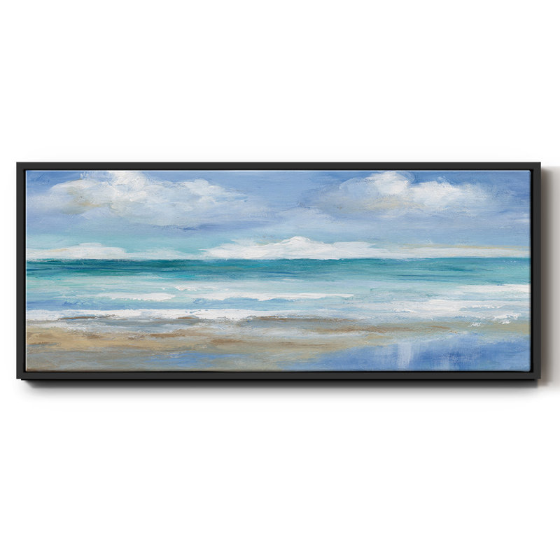Washy Coast II, reproduction d'art sur toile, H 8 po x l 20 po x P 1,5 po, Noir