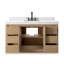 Everett Single Wide Vanity-Satin Light Wash Oak-529363287