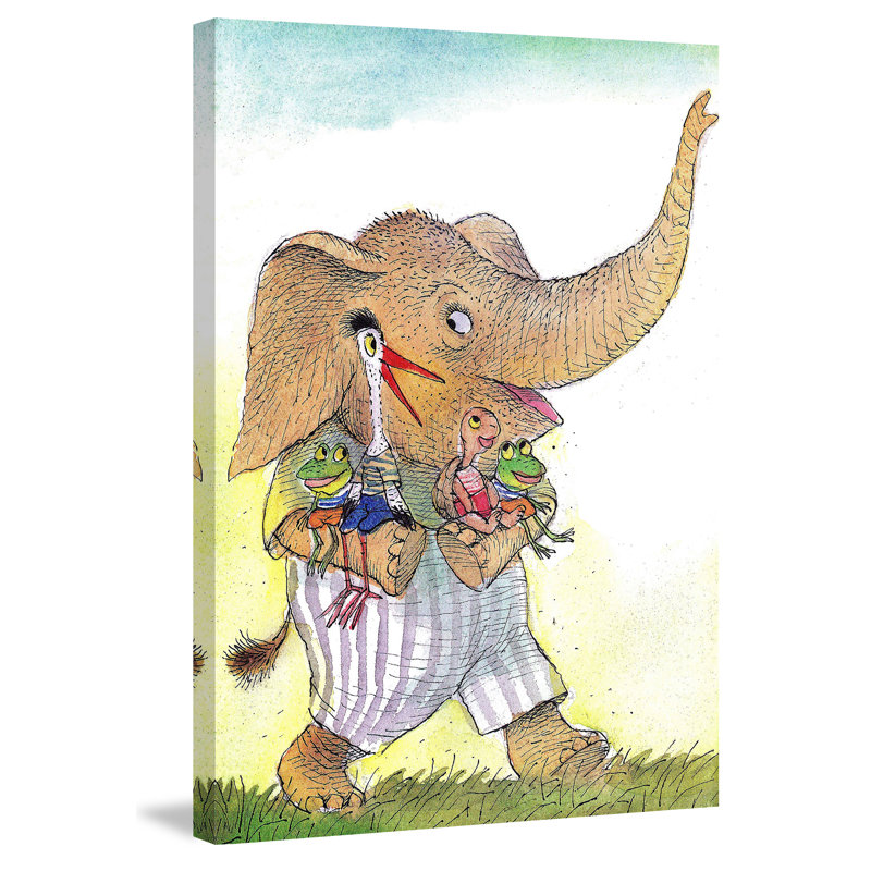 Reproduction d'animaux sur toile tendue, H 36 po x l 24 po