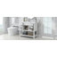 Meuble-lavabo 36 po avec lavabo supérieur, armoire de rangement moderne avec 2 portes à fermeture douce et 6 tiroirs, meuble-lavabo simple