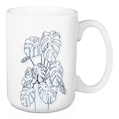 Tasse à dessin Blush Monstera