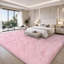 Tapis uni rose moelleux pour salon chambre à coucher chambre d'enfant chambre d'enfant-1201214845