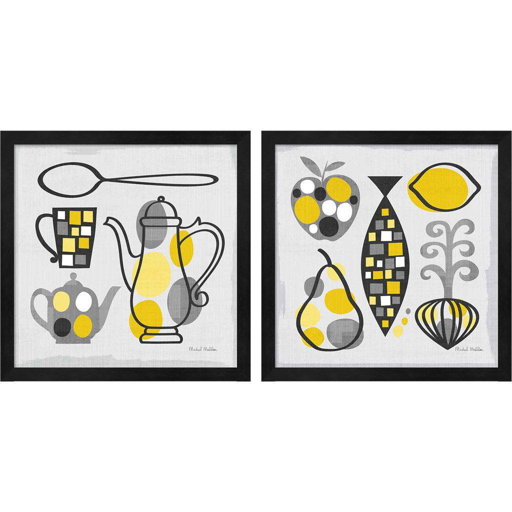 " Modern Kitchen A " by Michael Mullan 2 - Pieces Winston Porter