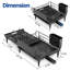Séchoir à vaisselle extensible pour comptoir de cuisine avec égouttoir, assiettes à drainage rapide et emplacement flexible pour tout évier (noir)