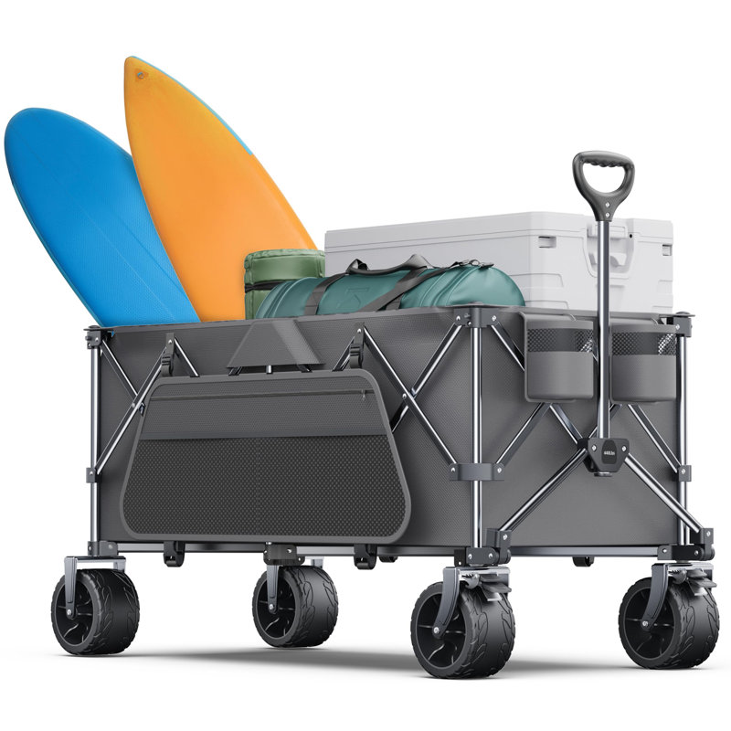 Chariot de chariot pliable 440Lbs, Gris