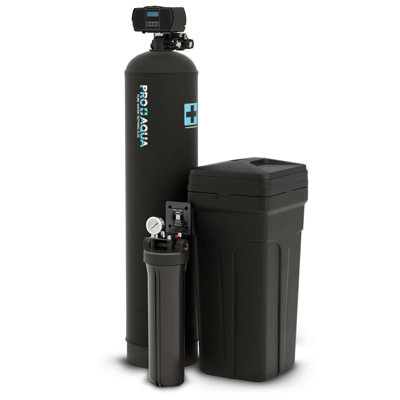 PRO+AQUA Whole House Water Filter & 55,000 Grain Softener Bundle – Complete Water Filtration and Softening System