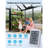 Walk-In Greenhouse With Thermometer, Polycarbonate Panels, Reinforced Aluminum Frame, Outdoor Green House With Adjustable Roof Vent-123413115