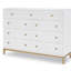 Commode double 9 tiroirs 60 po Aubry
