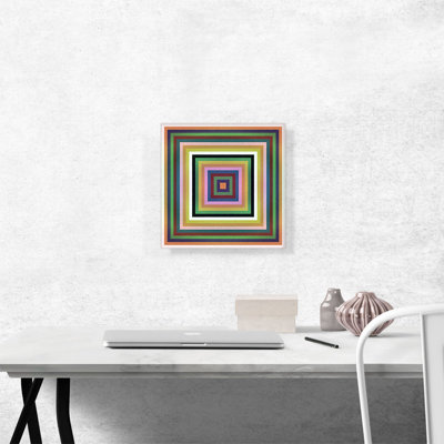 Mid-Century Modern Perfects in Contraste Colors - Reproduction d'art graphique sur toile tendue