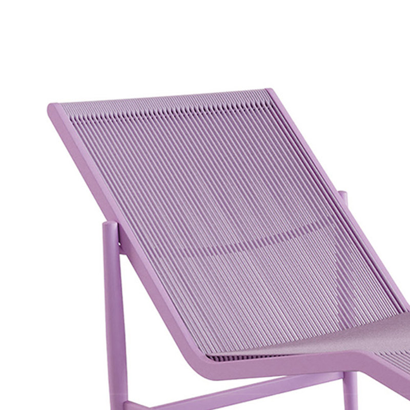 Outdoor courtyard hotel leisure lounge chair, Purple