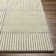 Tapis rectangulaire gris rayé en laine touffeté à la main