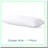 Breathable Cotton Zippered Body Pillowcase - Soft White Cover - Super Comfortable Pillow Protector with Zipper - 1 Pack