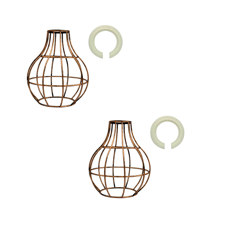20cm H Metal Novelty Lamp Shade ( Screw On ), Brushed Copper